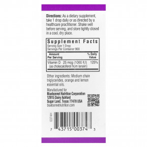 Bluebonnet Nutrition, жидкий витамин D3 в каплях, цитрус, 25 мкг (1000 МЕ), 30 мл (1 жидк. унция) в Москве - eco-herb.ru | изображение Bluebonnet Nutrition, жидкий витамин D3 в каплях, цитрус, 25 мкг (1000 МЕ), 30 мл (1 жидк. унция) в Москве - eco-herb.ru | фото