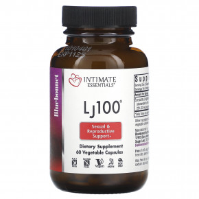 Bluebonnet Nutrition, Intimate Essentials, Lj100, 100 мг, 60 растительных капсул (50 мг на капсулу) - описание | фото