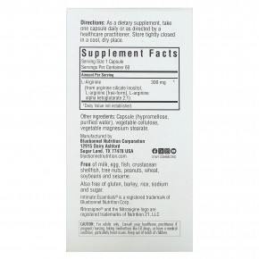 Bluebonnet Nutrition, Intimate Essentials, Nitro, для мужчин и для нее, 60 растительных капсул (300 мг в 1 капсуле) в Москве - eco-herb.ru | фото