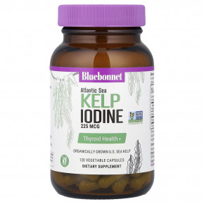 Bluebonnet Nutrition, йод из бурых водорослей атлантических морских водорослей, 225 мкг, 120 растительных капсул в Москве - eco-herb.ru | изображение Bluebonnet Nutrition, йод из бурых водорослей атлантических морских водорослей, 225 мкг, 120 растительных капсул в Москве - eco-herb.ru | фото