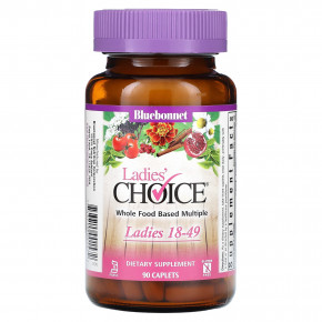 Bluebonnet Nutrition, Ladies 'Choice, комплекс из цельных продуктов, для женщин 18–49 лет, 90 капсул в Москве - eco-herb.ru | фото