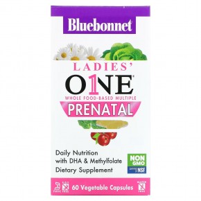 Bluebonnet Nutrition, Ladies One, комплекс для беременных из цельных продуктов, для беременных, 60 растительных капсул в Москве - eco-herb.ru | фото