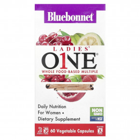 Bluebonnet Nutrition, Ladies 'ONE®, комплекс из цельных пищевых продуктов, 60 растительных капсул в Москве - eco-herb.ru | фото