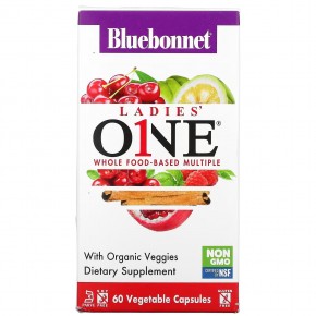 Bluebonnet Nutrition, Ladies 'ONE®, комплекс из цельных пищевых продуктов, 60 растительных капсул в Москве - eco-herb.ru | фото