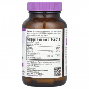 Bluebonnet Nutrition, магний и витамин B6, 90 растительных капсул в Москве - eco-herb.ru | фото