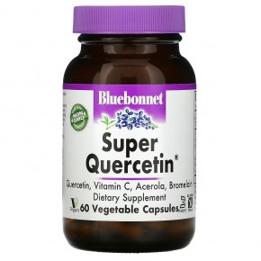 Bluebonnet Nutrition, Super Quercetin, 60 растительных капсул - описание