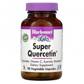 Bluebonnet Nutrition, Super Quercetin, 90 растительных капсул - описание