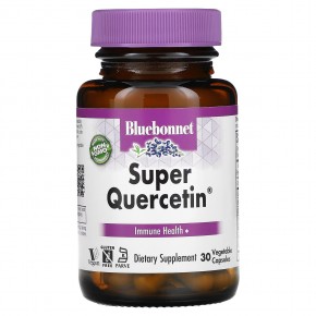 Bluebonnet Nutrition, Super Quercetin, Immune Health, 30 Vegetable Capsules - описание