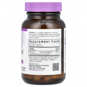 Bluebonnet Nutrition, витамин D3, 125 мкг (5000 МЕ), 60 вегетарианских капсул в Москве - eco-herb.ru | изображение Bluebonnet Nutrition, витамин D3, 125 мкг (5000 МЕ), 60 вегетарианских капсул в Москве - eco-herb.ru | фото