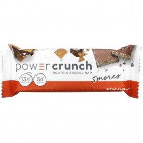 BNRG, Power Crunch, протеиновый энергетический батончик, со вкусом зефира, крекера и шоколада, 12 батончиков, 40 г (1,4 унции) каждый в Москве - eco-herb.ru | фото