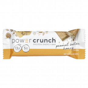 BNRG, Power Crunch Protein Energy, батончик с арахисовой пастой и медом, 12 батончиков по 40 г (1,4 унции) в Москве - eco-herb.ru | фото