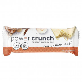 BNRG, Power Crunch®, протеиновый батончик, булочка с корицей, 12 батончиков по 40 г (1,4 унции) в Москве - eco-herb.ru | фото