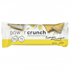 BNRG, Power Crunch®, протеиновый батончик, лимон и безе, 12 батончиков по 40 г (1,4 унции) в Москве - eco-herb.ru | фото