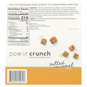 BNRG, Power Crunch®, протеиновый батончик, соленая карамель, 12 батончиков, 40 г (1,4 унции) каждый в Москве - eco-herb.ru | фото