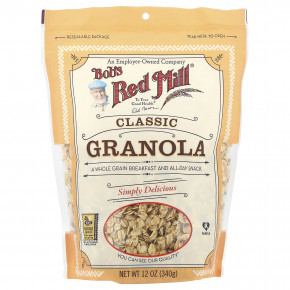 Bob's Red Mill, гранола, классическая, 340 г (12 унций) - описание | фото