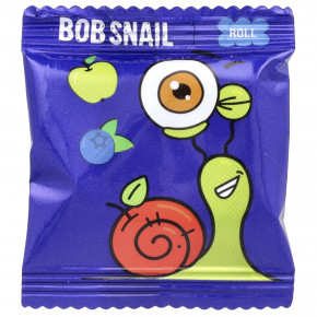 Bob Snail, фруктовые рулетики, яблоко и голубика, 10 рулетов по 10 г (0,35 унции) в Москве - eco-herb.ru | фото