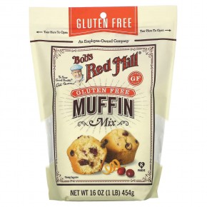 Bob's Red Mill, Gluten Free Muffin Mix, 1 lb (454 g) в Москве - eco-herb.ru | фото