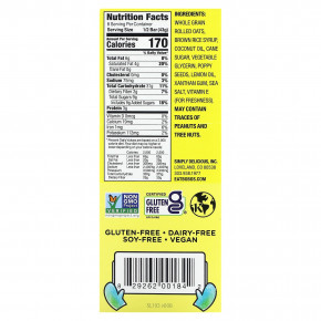 Bobo's Oat Bars, Лимонный мак, 4 батончика по 85 г (3 унции) в Москве - eco-herb.ru | фото