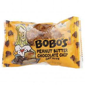 Bobo's Oat Bars, Oat Bites, арахисовая паста и шоколадная крошка, 5 шт. по 37 г (1,3 унции) в Москве - eco-herb.ru | фото