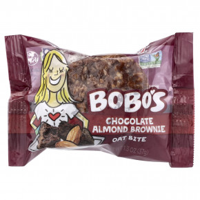 Bobo's Oat Bars, Овсяные кусочки с шоколадом и миндалем, 5 кусочков по 37 г (1,3 унции) в Москве - eco-herb.ru | фото