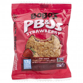 Bobo's Oat Bars, PB & Js, клубника, 4 упаковки по 60 г (2,1 унции) в Москве - eco-herb.ru | изображение Bobo's Oat Bars, PB & Js, клубника, 4 упаковки по 60 г (2,1 унции) в Москве - eco-herb.ru | фото