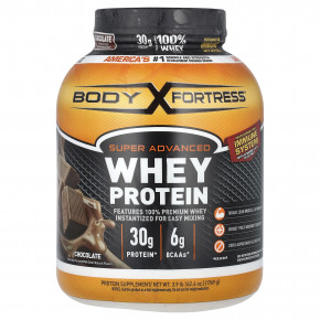 Body Fortress, Super Advanced Whey Protein, улучшенный сывороточный протеин, со вкусом шоколада, 1769 г (3,9 фунта) - описание