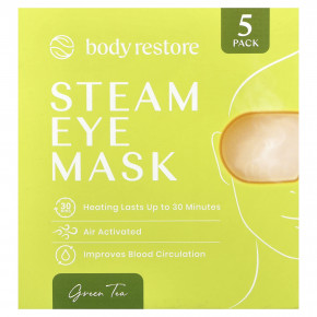 Body Restore, паровая маска для глаз, зеленый чай, 5 упаковок в Москве - eco-herb.ru | изображение Body Restore, паровая маска для глаз, зеленый чай, 5 упаковок в Москве - eco-herb.ru | фото
