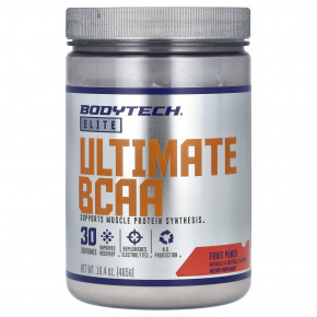 BodyTech, Elite, Ultimate BCAA, со вкусом фруктового пунша, 465 г (16,4 унции) в Москве - eco-herb.ru | фото