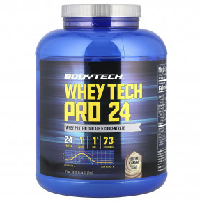 BodyTech, Whey Tech Pro 24, печенье и сливки, 2,27 кг (5 фунтов) в Москве - eco-herb.ru | фото