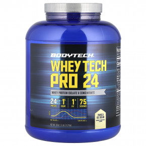 BodyTech, Whey Tech Pro 24, ванильное мороженое, 2,27 кг (5 фунтов) в Москве - eco-herb.ru | фото