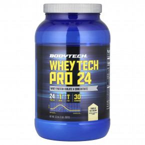 BodyTech, Whey Tech Pro 24, ванильное мороженое, 907 г (2 фунта) в Москве - eco-herb.ru | фото