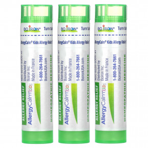 Boiron, AllergyCalm Kids, для детей от 2 лет, 3 тюбика, 80 гранул в каждом в Москве - eco-herb.ru | фото