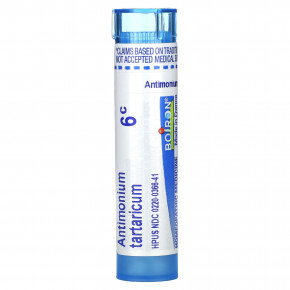 Boiron, Antimonium tartaricum, 6C, от кашля, прибл. 80 гранул - описание | фото