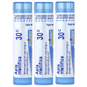 Boiron, Apis, гранулы для рассасывания, 3 тюбика, прибл. 80 гранул в 1 в Москве - eco-herb.ru | фото