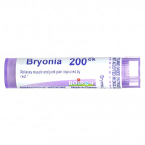 Boiron, Bryonia, 200CK, обезболивающее, для мышц и суставов, примерно 80 гранул - описание | фото