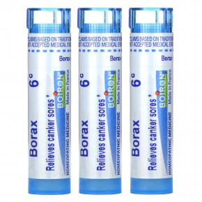 Boiron, Бура 6C, гранулы Meltaway, 3 тюбика, прибл. 80 гранул каждая в Москве - eco-herb.ru | фото