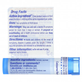 Boiron, Calcarea Fluorica, 6C, обезболивающее, прибл. 80 гранул в Москве - eco-herb.ru | изображение Boiron, Calcarea Fluorica, 6C, обезболивающее, прибл. 80 гранул в Москве - eco-herb.ru | фото