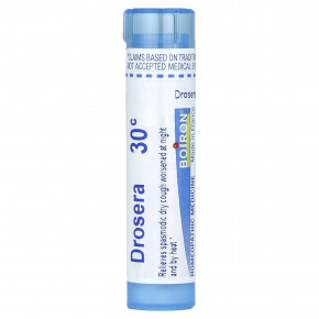 Boiron, Drosera, 30C, средство от сухого кашля, прибл. 80 гранул - описание | фото