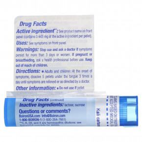 Boiron, Kali Carbonicum, 6C, облегчение боли в спине, примерно 80 гранул в Москве - eco-herb.ru | изображение Boiron, Kali Carbonicum, 6C, облегчение боли в спине, примерно 80 гранул в Москве - eco-herb.ru | фото