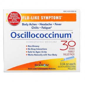 Boiron, Oscillococcinum, Flu-Like Symptoms, Age 2 & Up, 30 Quick-Dissolving Pellets , 0.04 oz Each в Москве - eco-herb.ru | фото