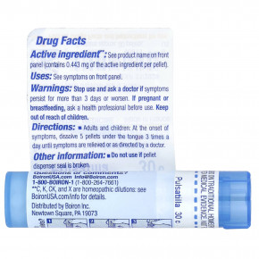 Boiron, Pulsatilla, 30C, облегчение холода, прибл. 80 гранул в Москве - eco-herb.ru | изображение Boiron, Pulsatilla, 30C, облегчение холода, прибл. 80 гранул в Москве - eco-herb.ru | фото