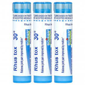 Boiron, Rhus Tox, 30C, 3 тюбика, 80 гранул в каждой в Москве - eco-herb.ru | фото