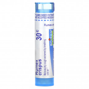 Boiron, Rumex Crispus, 30C, средство от сухого кашля, прибл. 80 гранул - описание | фото