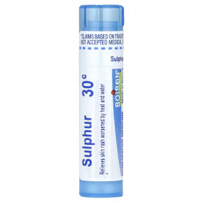 Boiron, Сера, 30C, для облегчения кожной сыпи, прибл. 80 гранул - описание | фото