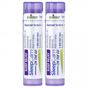 Boiron, SleepCalm® On The Go, 2 переносных тюбика, 80 гранул в каждом в Москве - eco-herb.ru | фото
