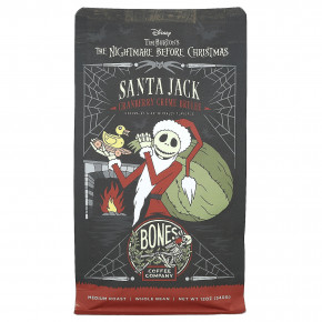 Bones Coffee Company, Santa Jack, клюквенный крем-брюле, цельные бобы, средняя обжарка, 340 г (12 унций) - описание