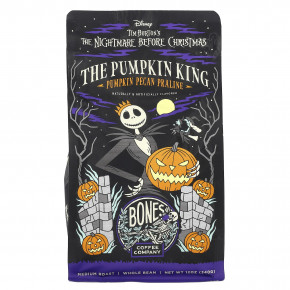 Bones Coffee Company, The Pumpkin King, пралине с тыквой и пеканом, цельная фасоль, средняя обжарка, 340 г (12 унций) - описание