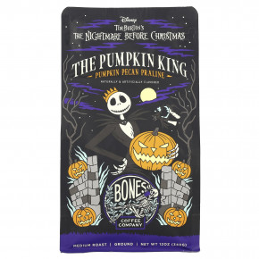 Bones Coffee Company, The Pumpkin King, пралине с тыквой и пеканом, средней обжарки, молотый, 340 г (12 унций) - описание