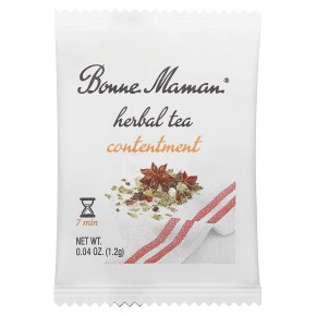 Bonne Maman, Herbal Tea, Contentment, без кофеина, 16 чайных пакетиков по 1,2 г (0,04 унции) в Москве - eco-herb.ru | фото