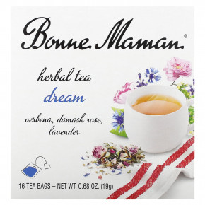 Bonne Maman, Herbal Tea, Dream, без кофеина, 16 чайных пакетиков по 1,2 г (0,04 унции) (Товар снят с продажи) в Москве - eco-herb.ru | фото